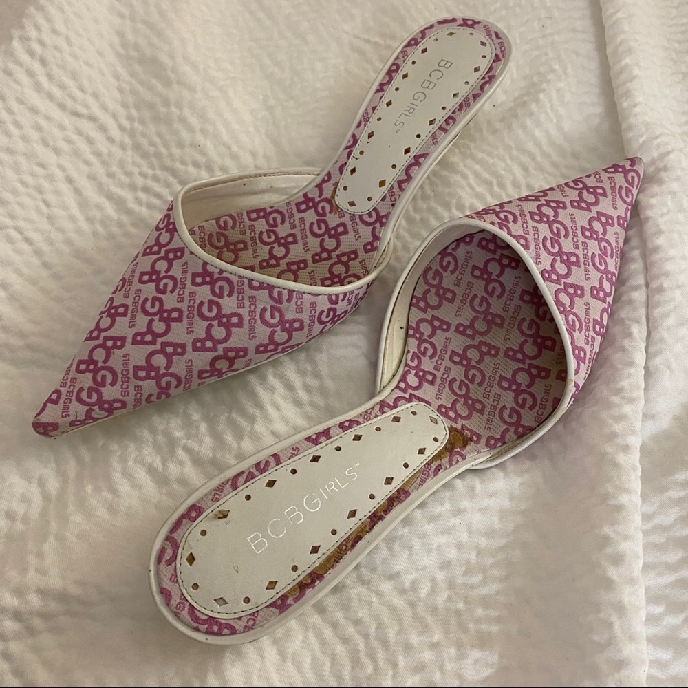 BCBGirls signature mules slides